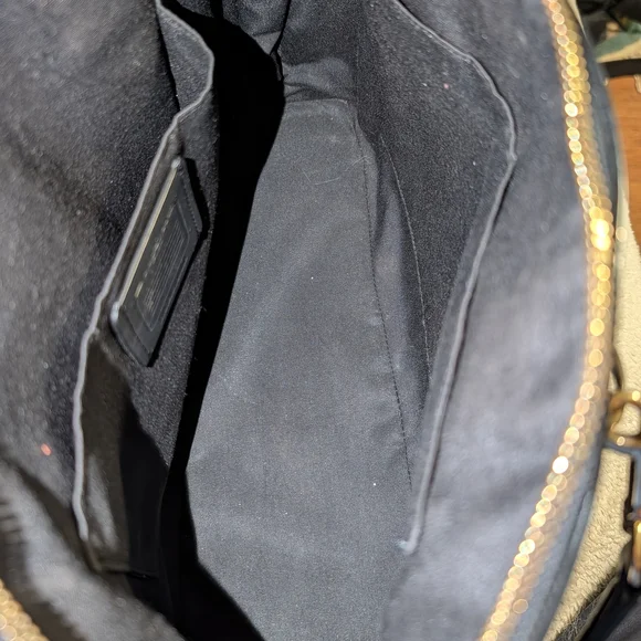 Coach Black Leather Satchel Handbag - Picture 3 of 9